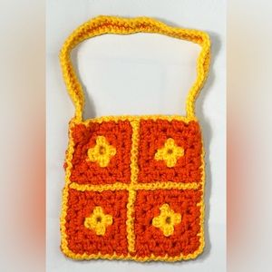 🌺Crochet Granny Square Mini Bag🌸🌺